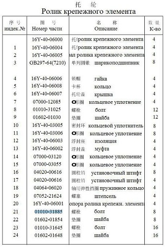 Болт кронштейна поддерживающего катка стягивающий 01010-31885 Болт кронштейна поддерживающего катка стягивающий 01010-31885