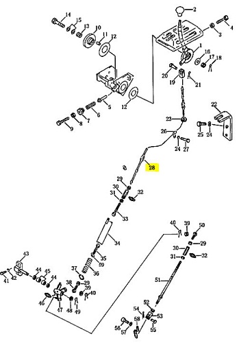 Трос газа 16Y-05C-01000 (L-1м 90см d8мм) Трос газа 16Y-05C-01000 (L-1м 90см d8мм)