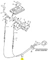 Трос управления 16Y-26C-05000 (L-1м 40см d 8мм) Трос управления 16Y-26C-05000 (L-1м 40см d 8мм)